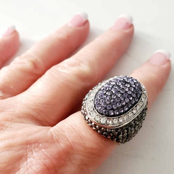 Justine Simmons Collection Purple and Marcasite - Picture 4 of 7